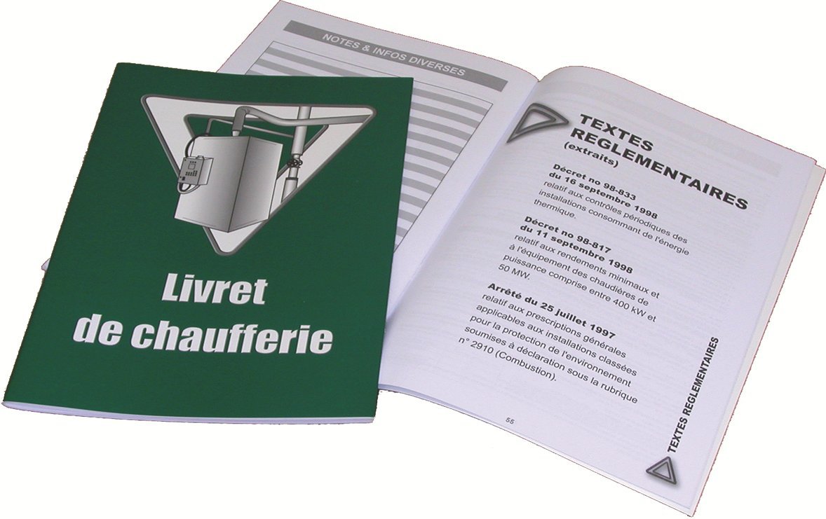 4011 - Livret de chaufferie réglementaire.